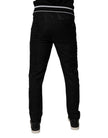 Dolce & Gabbana Black Mid Waist Jogger Men Sweatpants Pants