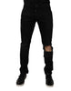 Dolce & Gabbana Black Ripped Cotton Skinny Men Denim Jeans