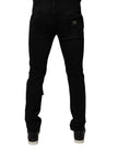 Dolce & Gabbana Black Ripped Cotton Skinny Men Denim Jeans