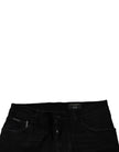Dolce & Gabbana Black Ripped Cotton Skinny Men Denim Jeans