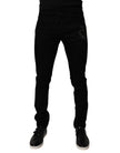 Dolce & Gabbana Black Sacred Heart Cotton Skinny Denim Jeans