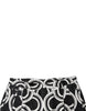Dolce & Gabbana Black White Linen Bermuda Shorts