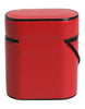 Dolce & Gabbana Red Calfskin Leather Logo Print Flip Holder Airpods Case