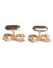 Dolce & Gabbana Gold Tone 925 Sterling Silver DG Logo Cufflink