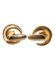 Dolce & Gabbana Brass Gold Black Crystal Luna Cufflink
