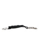 Dolce & Gabbana Blue Calf Leather DG Logo Silver Brass Keyring Keychain