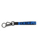 Dolce & Gabbana Blue Logo Nylon Silver Brass Men Holder Keychain Keyring