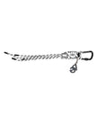 Dolce & Gabbana Multicolor Tape String DG Logo Keychain Polyester Keyring