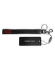Dolce & Gabbana Black Logo Nylon Silver Brass Men Holder Keychain Keyring