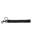 Dolce & Gabbana Black Logo Nylon Silver Brass Men Holder Keychain Keyring