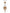 Dolce & Gabbana Gold Brass Black Beaded Chain Rosary Pendant Necklace