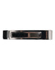 Dolce & Gabbana Silver Tone Brass Logo Branded Tie Clip Bar