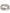 Dolce & Gabbana Silver Tone Brass Clear Crystal DG Logo Ring