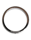 Dolce & Gabbana Silver Tone Brass Clear Crystal DG Logo Ring