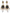 Dolce & Gabbana Gold Brass Clear Crystal Mirror Element Clip Dangling Earrings