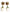 Dolce & Gabbana Brass White Flower Bloom Crystal Clip Dangling Earrings