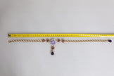 Dolce & Gabbana Gold Brass Floral Crystals Pearl Embellished Necklace