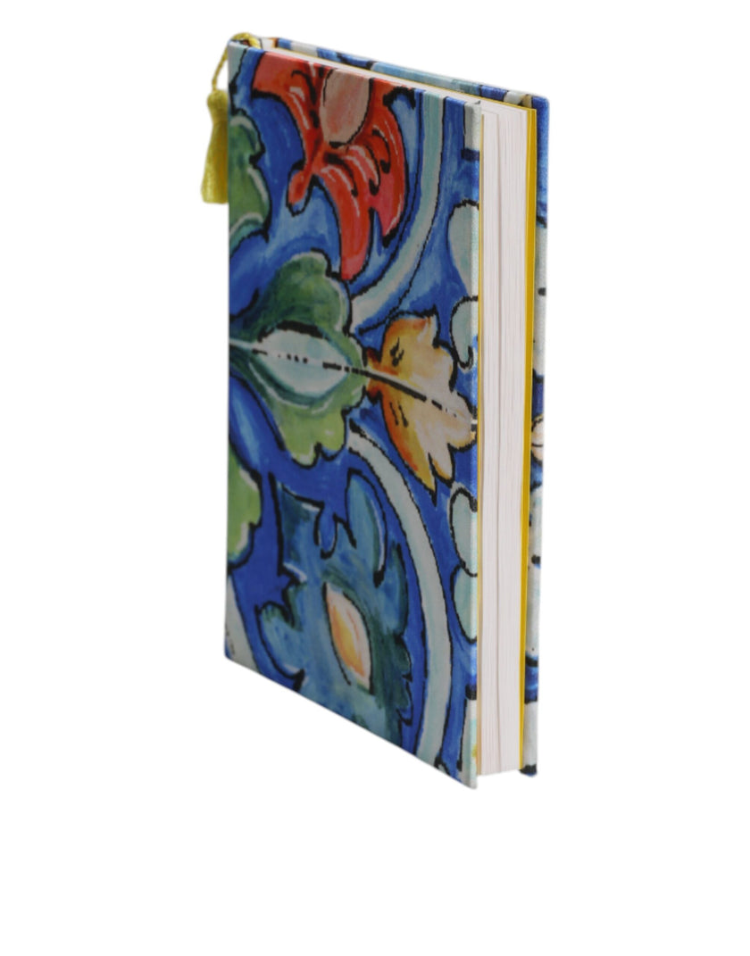 Dolce & Gabbana Multicolor Polyester Floral Siciliano Print Notebook