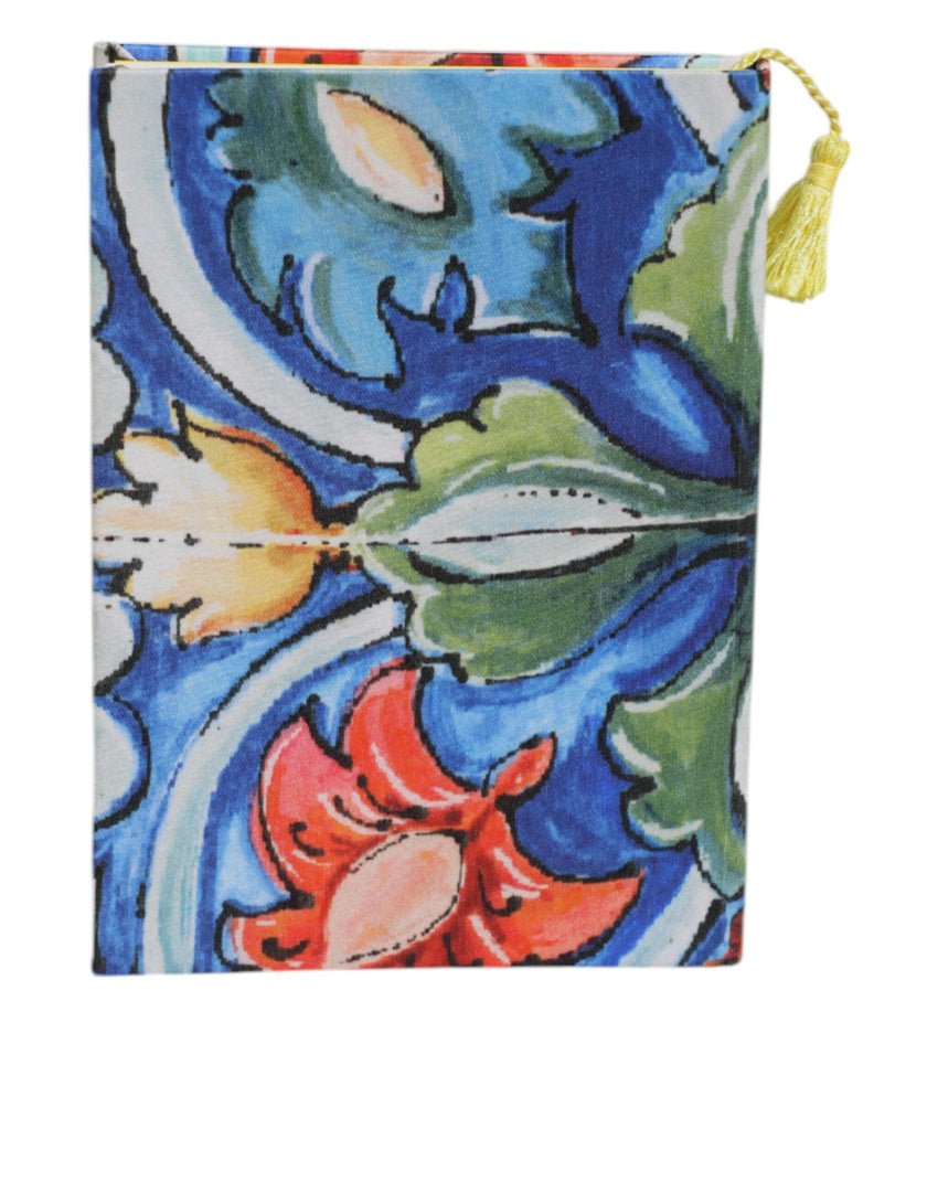 Dolce & Gabbana Multicolor Polyester Floral Siciliano Print Notebook