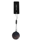 Dolce & Gabbana Pink Calfskin Leather Round Logo Hand Mirror Holder
