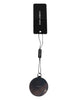 Dolce & Gabbana Pink Calfskin Leather Round Logo Hand Mirror Holder
