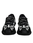 Dolce & Gabbana Black Logo Lace Up Low Top NS1 Sneakers Shoes