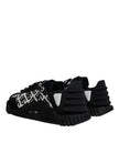 Dolce & Gabbana Black Logo Lace Up Low Top NS1 Sneakers Shoes