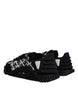 Dolce & Gabbana Black Logo Lace Up Low Top NS1 Sneakers Shoes