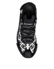 Dolce & Gabbana Black Logo Lace Up Low Top NS1 Sneakers Shoes