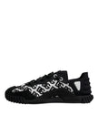 Dolce & Gabbana Black Logo Lace Up Low Top NS1 Sneakers Shoes