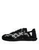 Dolce & Gabbana Black Logo Lace Up Low Top NS1 Sneakers Shoes