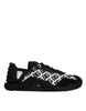 Dolce & Gabbana Black Logo Lace Up Low Top NS1 Sneakers Shoes