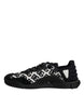 Dolce & Gabbana Black Logo Lace Up Low Top NS1 Sneakers Shoes