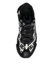Dolce & Gabbana Black Logo Lace Up Low Top NS1 Sneakers Shoes
