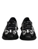 Dolce & Gabbana Black Logo Lace Up Low Top NS1 Sneakers Shoes