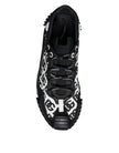 Dolce & Gabbana Black Logo Lace Up Low Top NS1 Sneakers Shoes