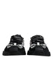 Dolce & Gabbana Black Logo Lace Up Low Top NS1 Sneakers Shoes