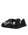 Dolce & Gabbana Black Logo Lace Up Low Top NS1 Sneakers Shoes
