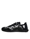 Dolce & Gabbana Black Logo Lace Up Low Top NS1 Sneakers Shoes