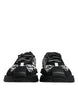 Dolce & Gabbana Black Logo Lace Up Low Top NS1 Sneakers Shoes