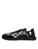 Dolce & Gabbana Black Logo Lace Up Low Top NS1 Sneakers Shoes