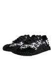 Dolce & Gabbana Black Logo Lace Up Low Top NS1 Sneakers Shoes