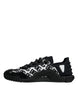 Dolce & Gabbana Black Logo Lace Up Low Top NS1 Sneakers Shoes