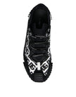 Dolce & Gabbana Black Logo Lace Up Low Top NS1 Sneakers Shoes