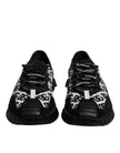 Dolce & Gabbana Black Logo Lace Up Low Top NS1 Sneakers Shoes