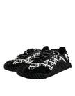 Dolce & Gabbana Black Logo Lace Up Low Top NS1 Sneakers Shoes