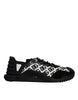 Dolce & Gabbana Black Logo Lace Up Low Top NS1 Sneakers Shoes