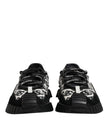 Dolce & Gabbana Black Logo Lace Up Low Top NS1 Sneakers Shoes