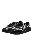 Dolce & Gabbana Black Logo Lace Up Low Top NS1 Sneakers Shoes