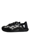 Dolce & Gabbana Black Logo Lace Up Low Top NS1 Sneakers Shoes